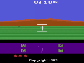 Robot Tank title screen for Atari 2600